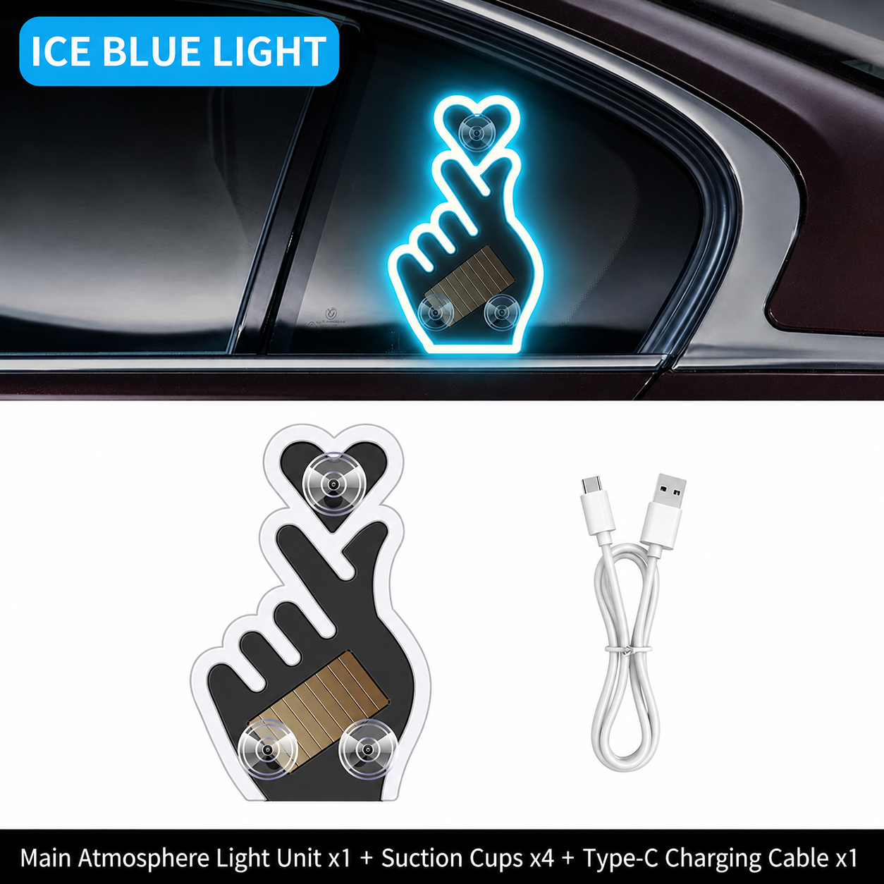 ๐ฆSolar-powered LED eco-friendly wireless car interior decorative lights