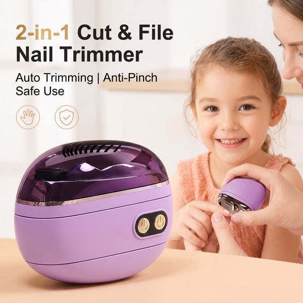 🔥2-in-1 Smart Electric Nail Trimmer & Polisher for All Ages 👨‍👩‍👧‍👦 💅