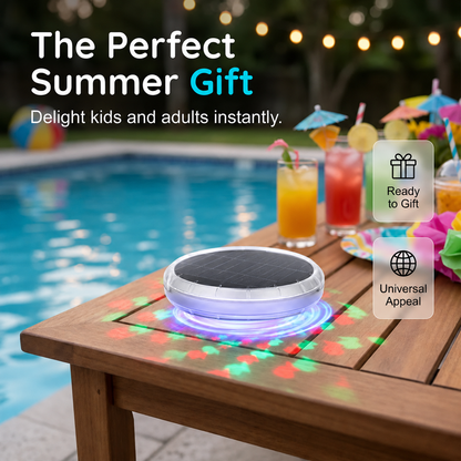 🐟𝓢𝓲𝓶𝓹𝓵𝔂𝓓𝓪𝓲𝓵𝔂® Solar Floating Pool Light with Magical Fish Projection 🌊💡