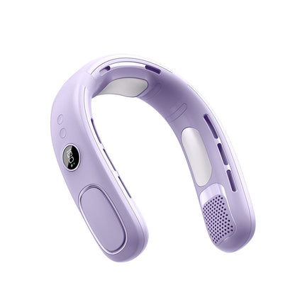Portable Neck Fan, Hands Free Bladeless Fan, 5 Speeds, 4000 mAh Battery Operated Wearable Personal Fan, Twistable, Rechargeable