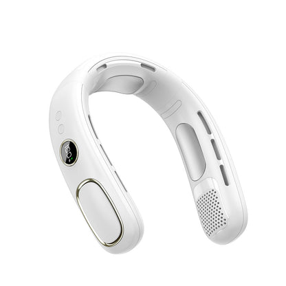 Portable Neck Fan, Hands Free Bladeless Fan, 5 Speeds, 4000 mAh Battery Operated Wearable Personal Fan, Twistable, Rechargeable