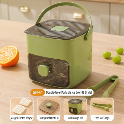 🧊Portable Ice Maker with Lid and Storage Box (48 cubes)