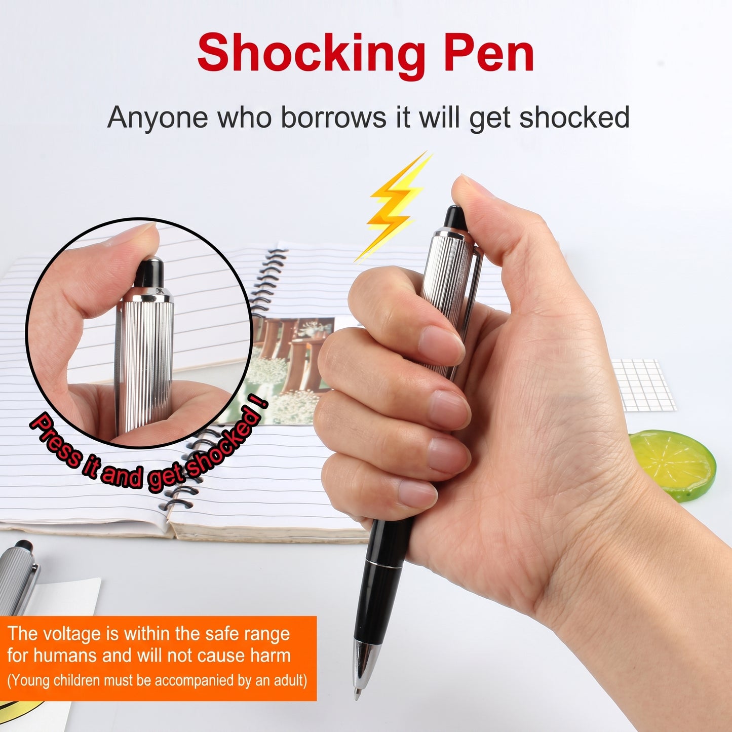 ⚡Electric Shock Joke Chewing Gums & Pens Shocking Toy Gift Gadget Prank TrickGag Funny