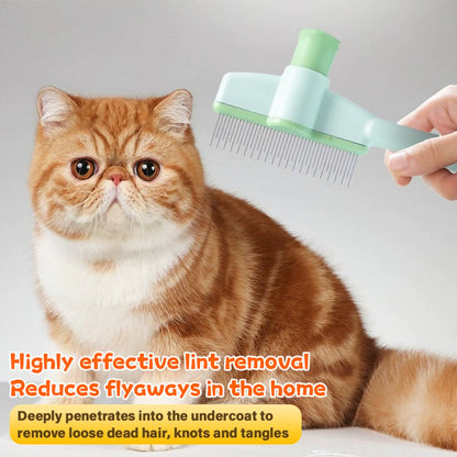 🔥3-in-1 NanoCare Pet Flea Comb Grooming Brush ☑️ Removes Fleas, Cleans Fur & Massages Skin