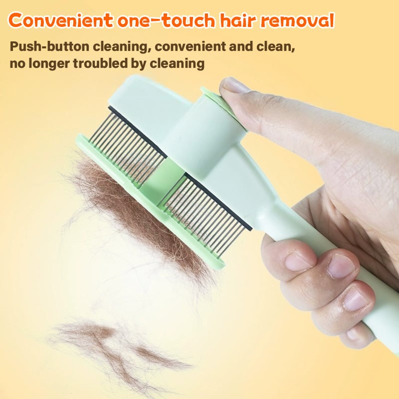 🔥3-in-1 NanoCare Pet Flea Comb Grooming Brush ☑️ Removes Fleas, Cleans Fur & Massages Skin