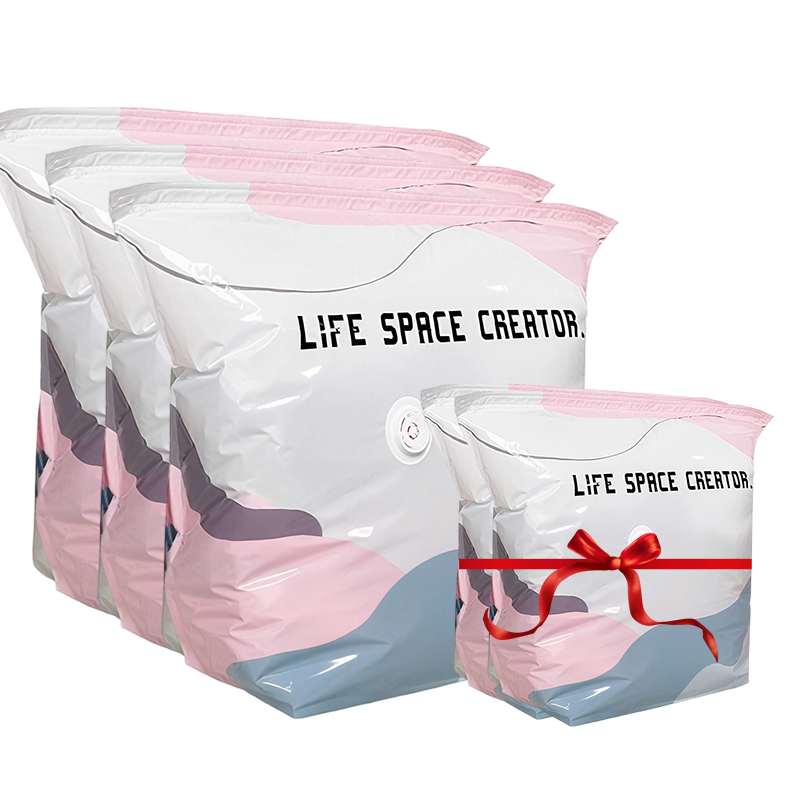 🛏️No-Pump Vacuum Bags – Save 80% Space, Keep Clothes Dry & Dust-Free, for Bedding & Gear
